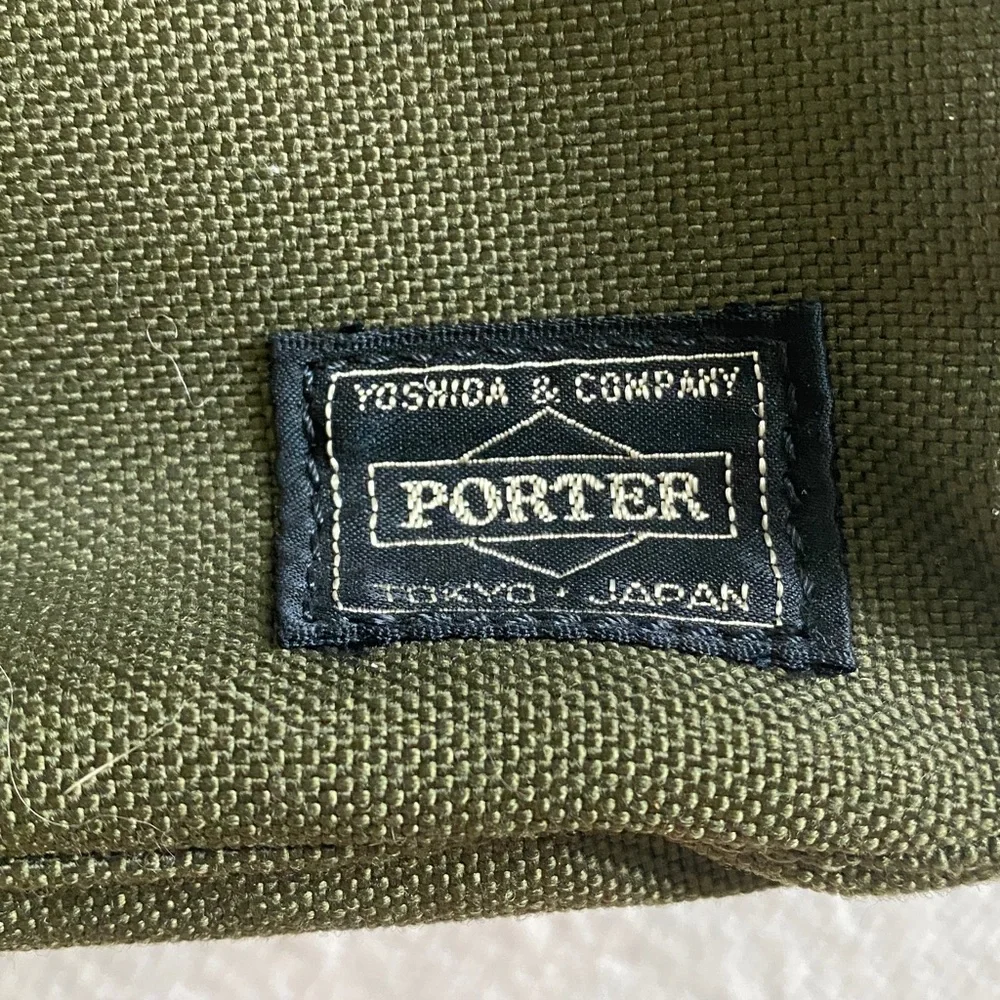 Porter Yoshida x Monocle Crossbody Bag in Olive